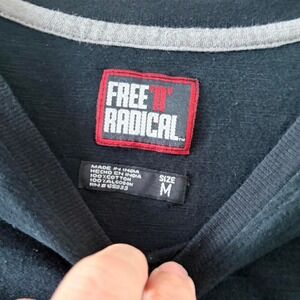 Free N'Radical red + black striped tee Size M